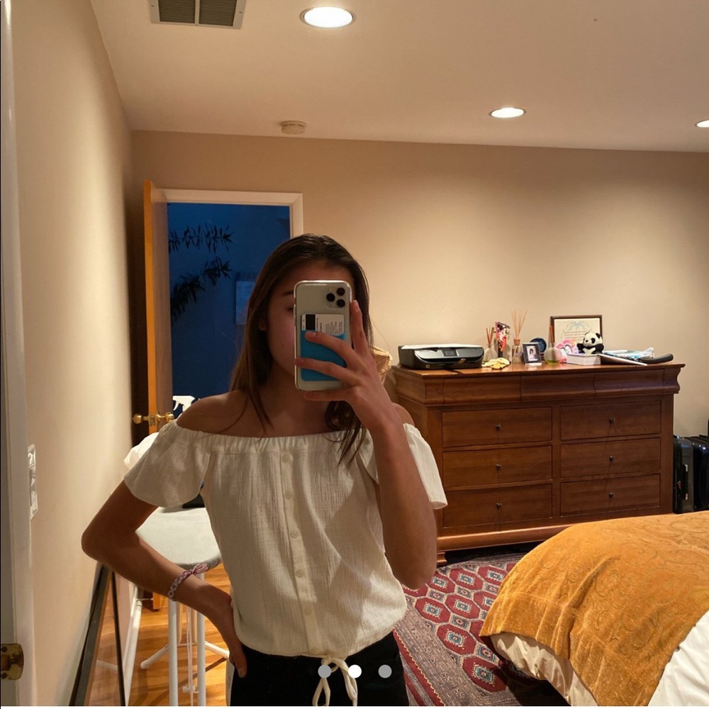 Off the shoulder shirt
